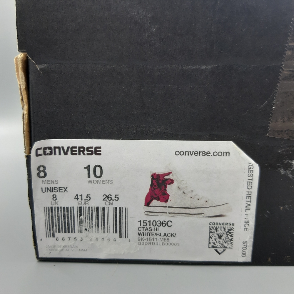New Converse Andy Warhol Hi Top COW PRINT Pop Art - Picture 12 of 13